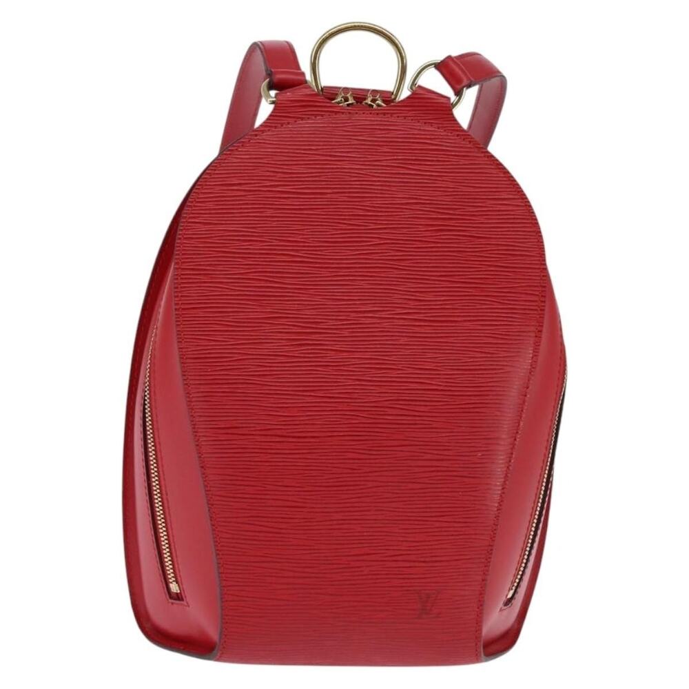 Louis Vuitton Epi Mabillon Backpack Castilian Red